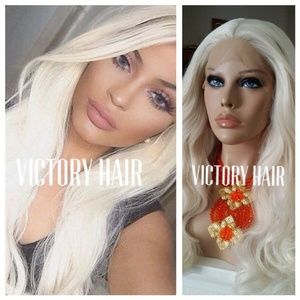 platinum blonde human hair lace wig